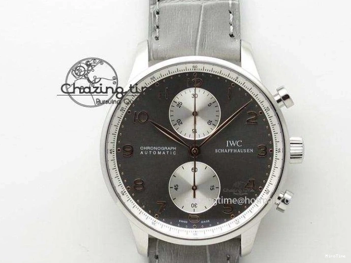 MIROTIME 0423 Durable Portuguese Fa Jones IW544202 SS GSF 1:1 Best Edition White Dial On Leather Strap 7229